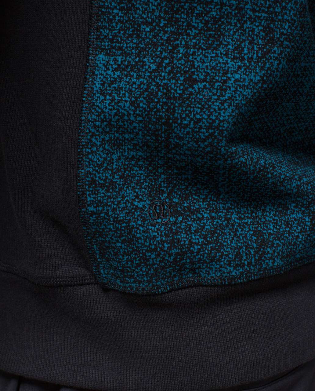 Lululemon Best Coast Hoodie - Trek Texture Blue Depth Black / Black