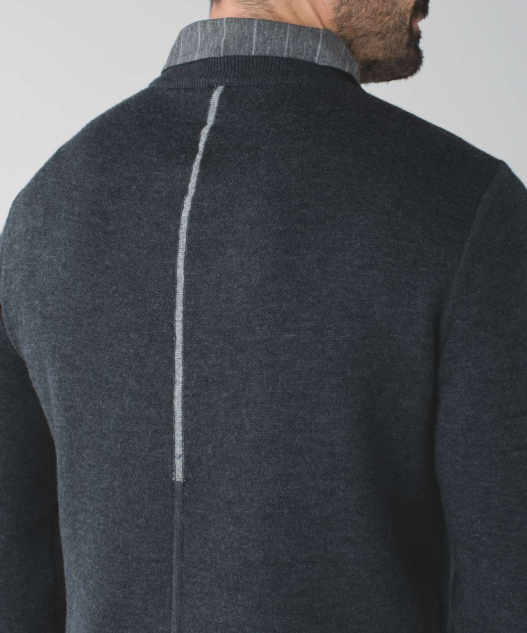 Lululemon Transit Crew - Heathered Black