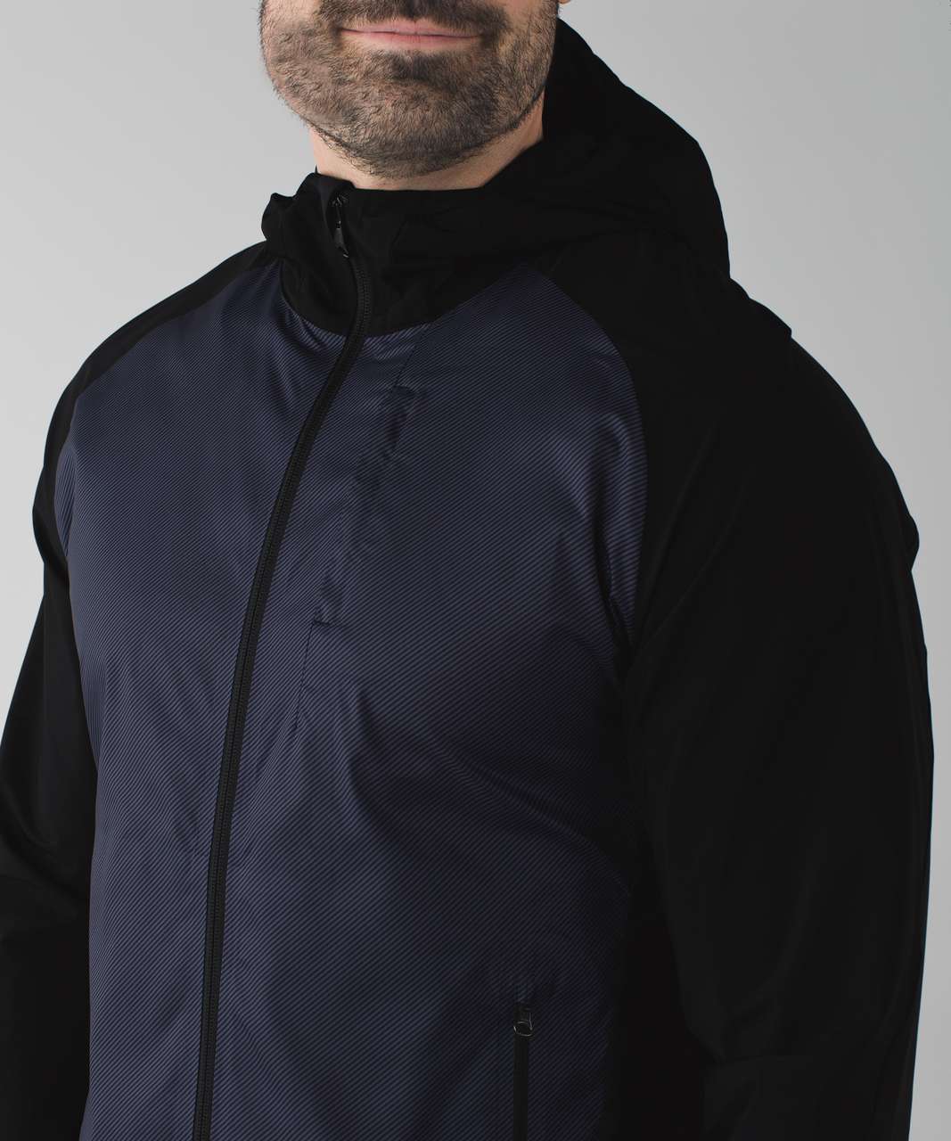 Lululemon Pack-It Jacket *Mesh - Telemark Print Deep Navy Black