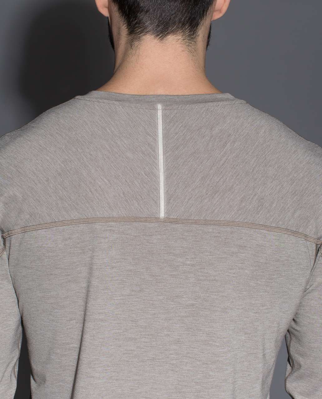 Lululemon Protean Long Sleeve - Heathered Soft Earth