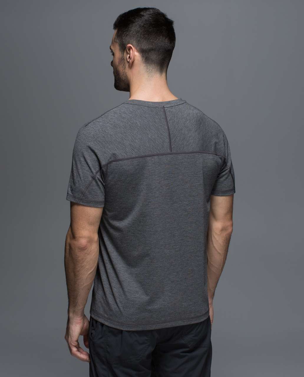 Lululemon Protean Short Sleeve - Heathered Black - lulu fanatics