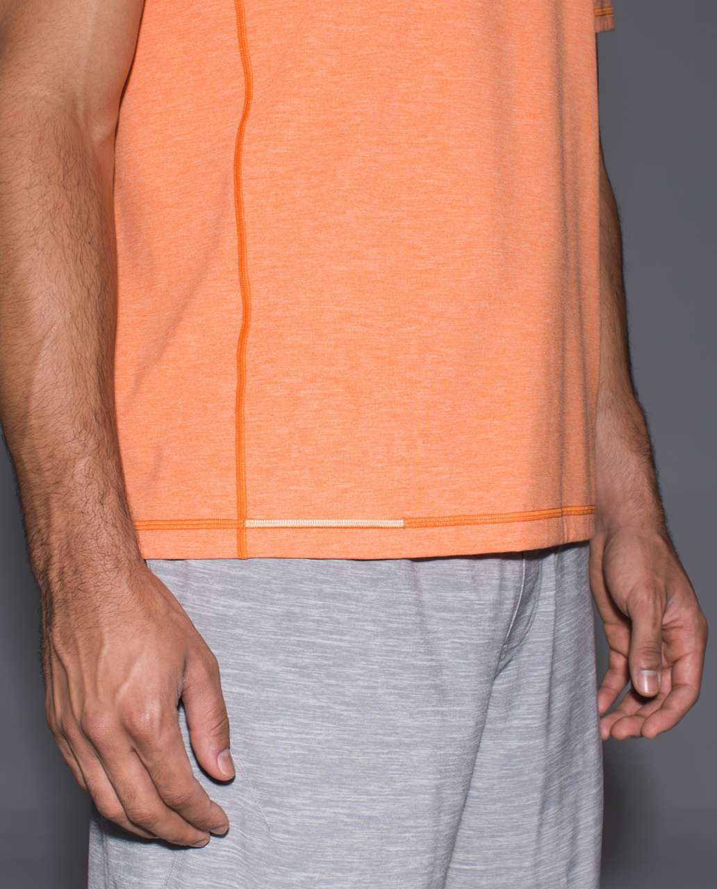 Lululemon Protean Short Sleeve - Heathered Orange Soda