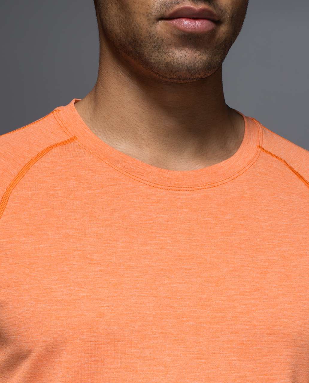 Lululemon Protean Short Sleeve - Heathered Orange Soda