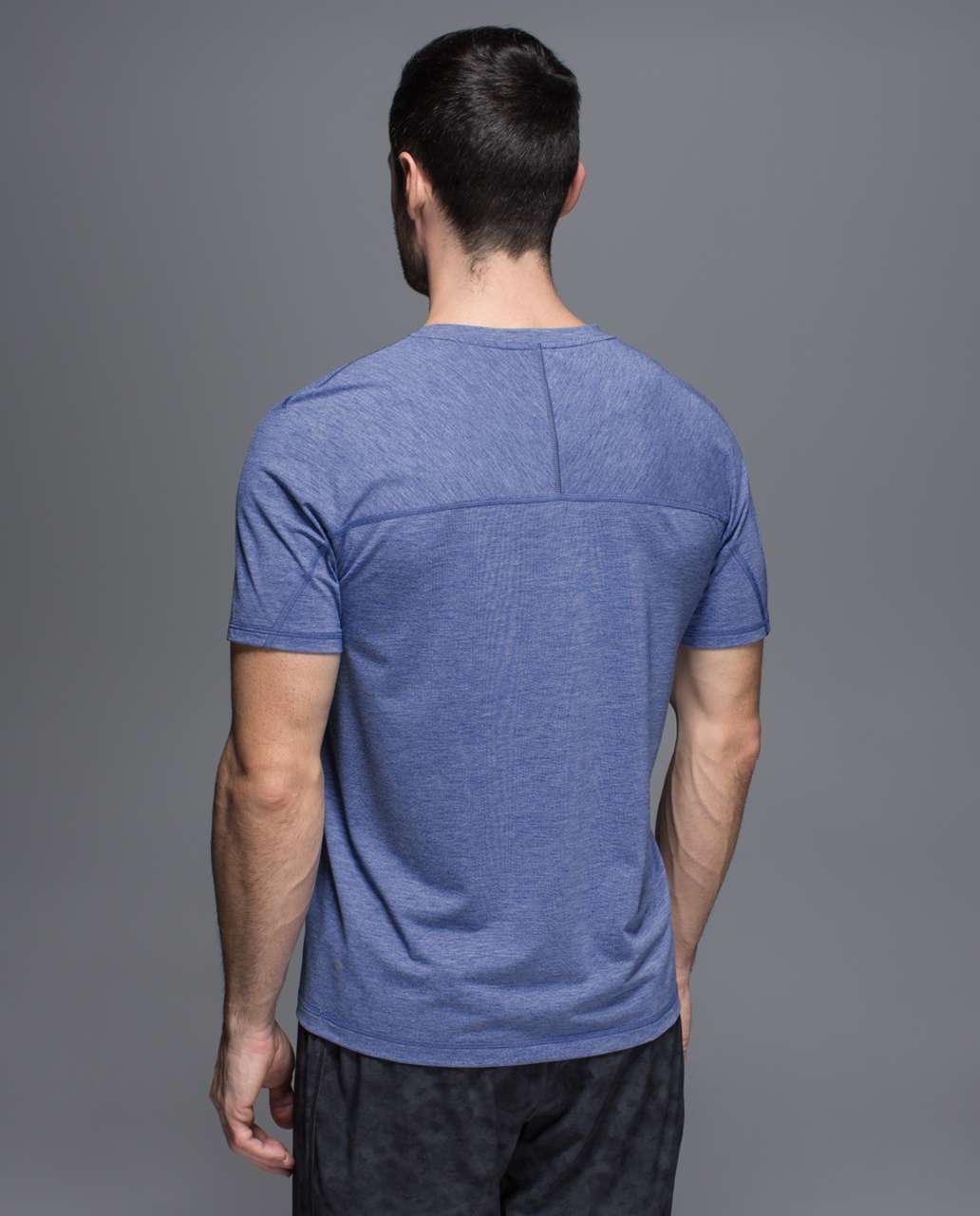 Lululemon Protean Short Sleeve - Heathered Harbor Blue