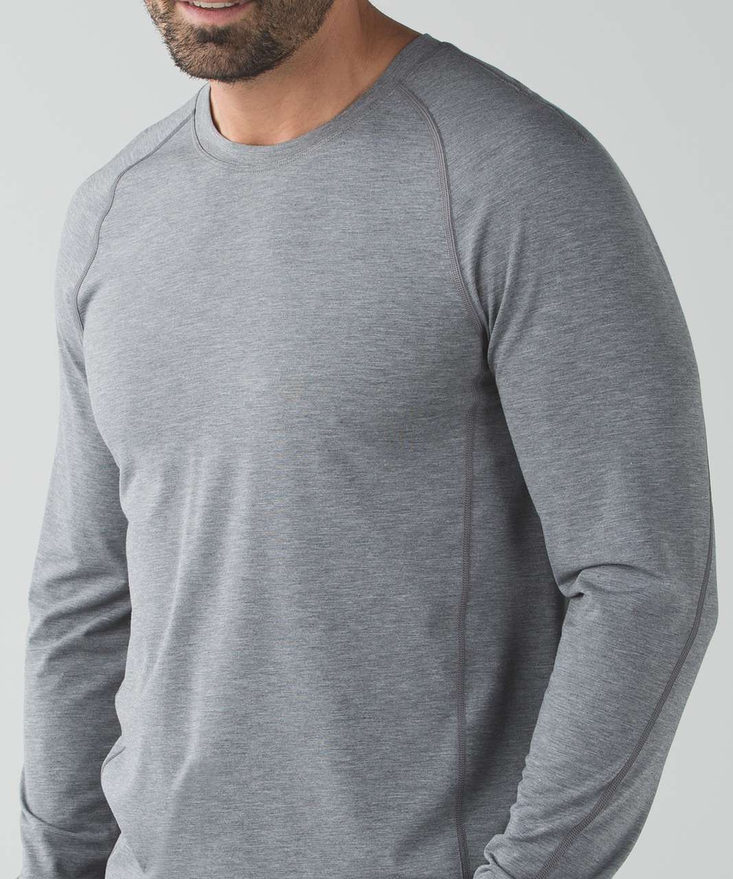 Lululemon Protean Long Sleeve - Heathered Slate