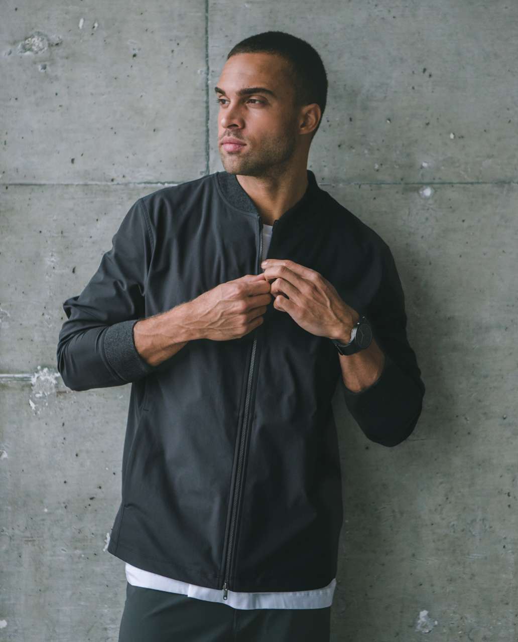 Lululemon Swipe Right Jacket - Black / Heathered Black