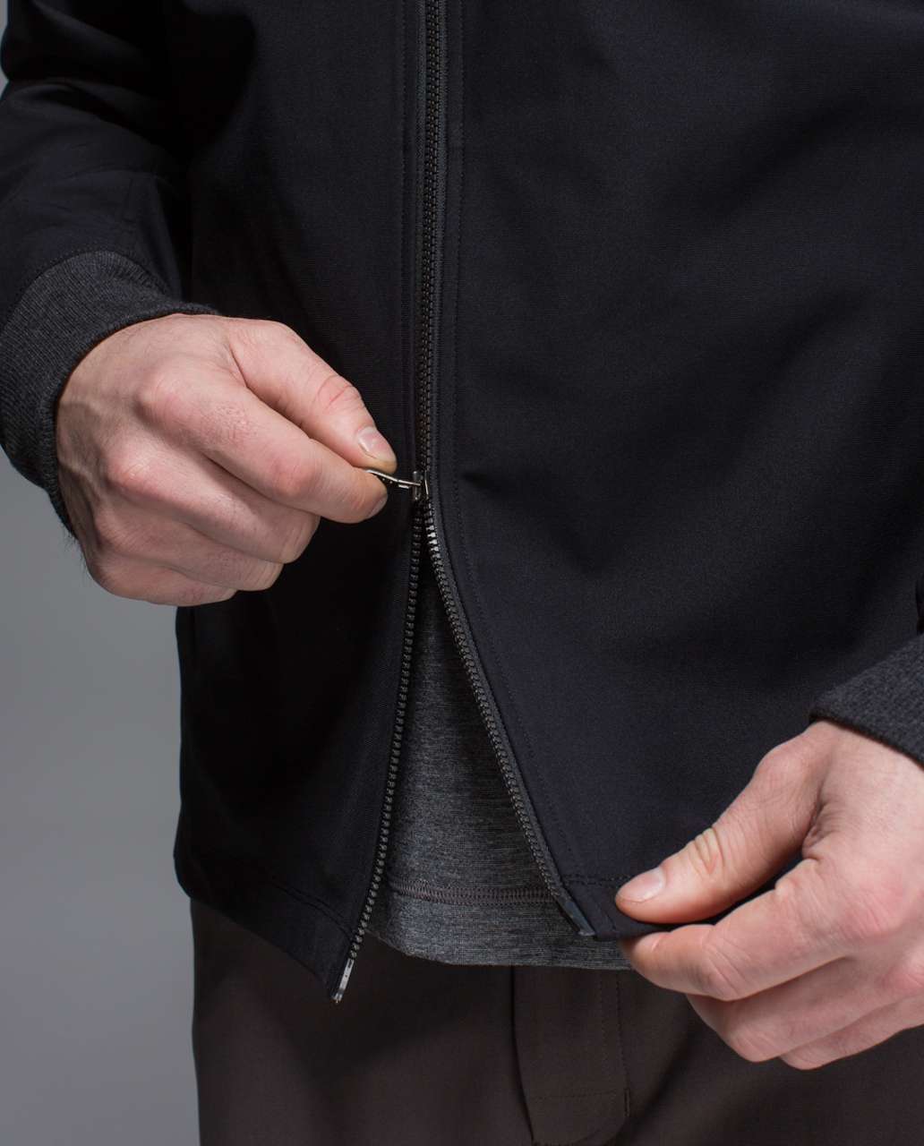 Lululemon Swipe Right Jacket - Black / Heathered Black