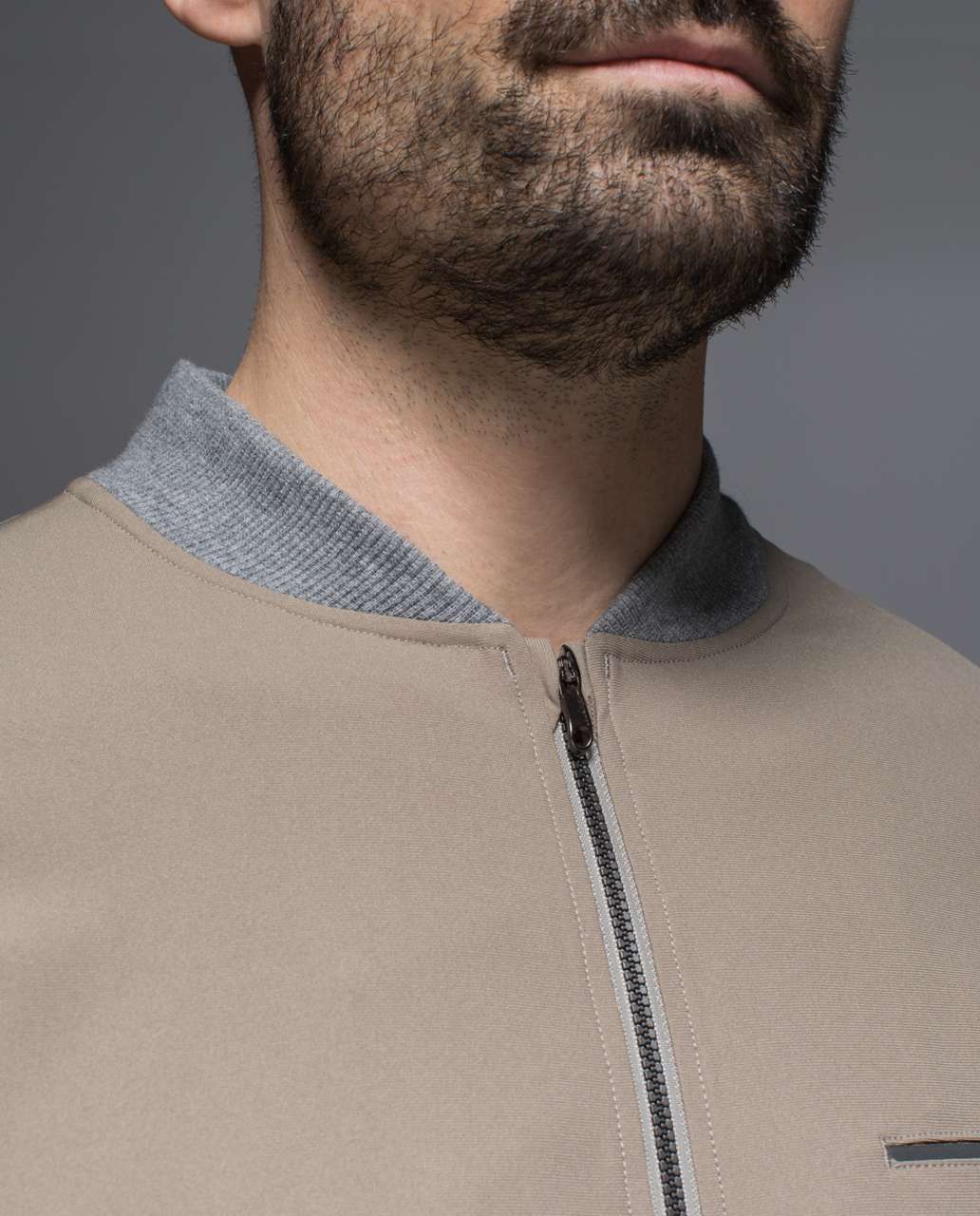 Lululemon Swipe Right Jacket - Soft Earth / Heathered Medium Grey