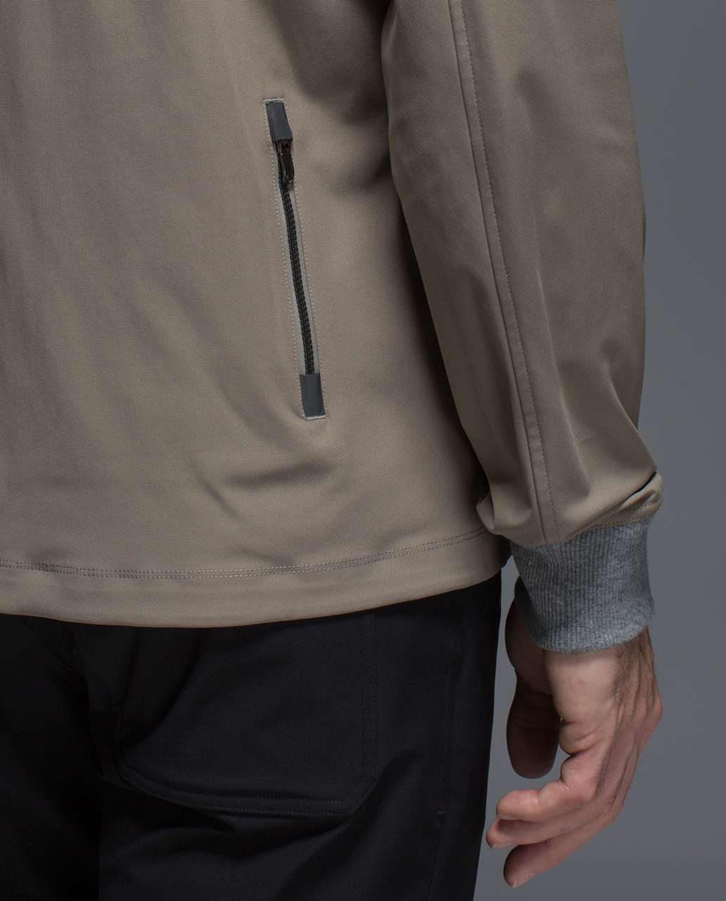 Lululemon Swipe Right Jacket - Soft Earth / Heathered Medium Grey