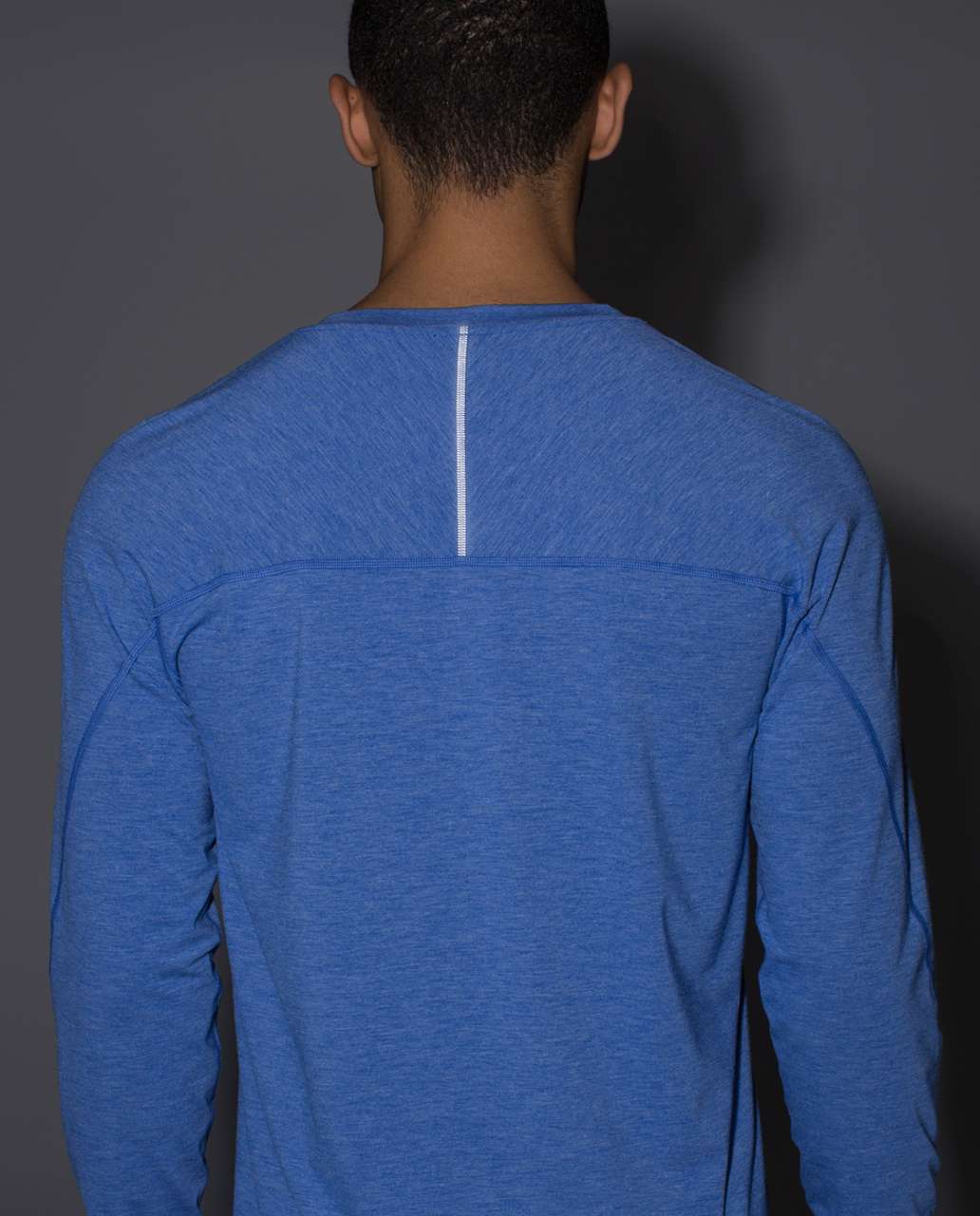 Lululemon Protean Long Sleeve - Heathered Harbor Blue