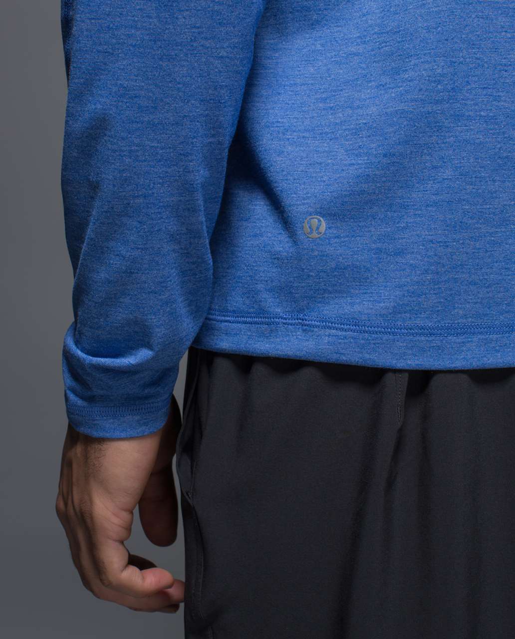 Lululemon Protean Long Sleeve - Heathered Harbor Blue