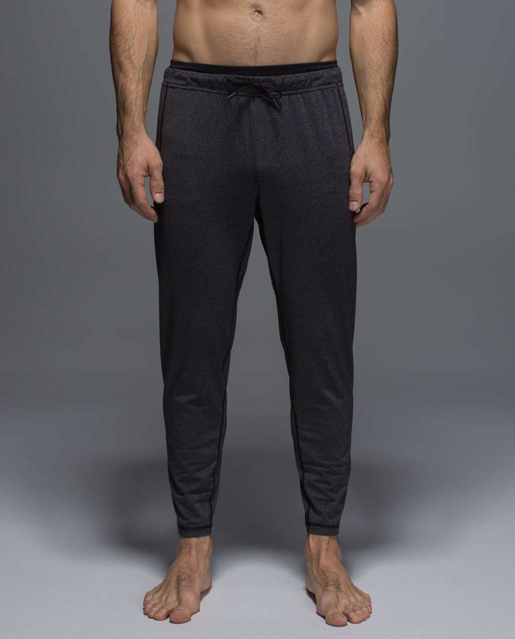 Lululemon On The Mat Pant - Heathered Black / Black