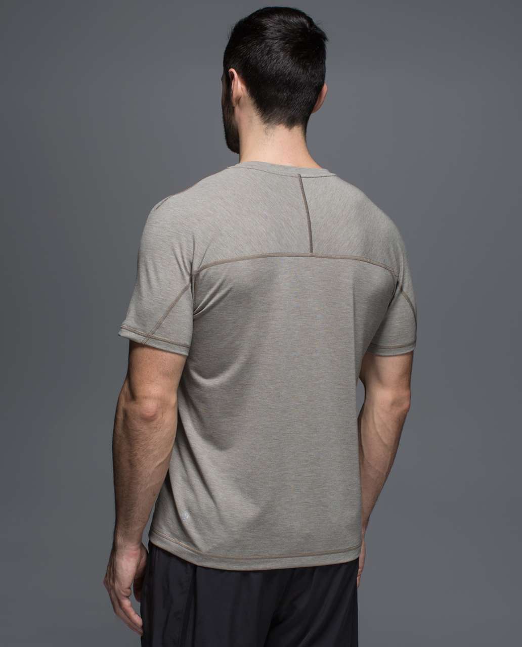 Lululemon Protean Short Sleeve - Heathered Soft Earth