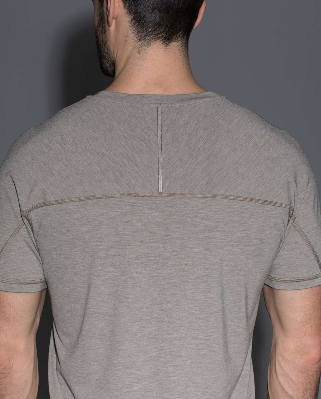 Lululemon Protean Short Sleeve - Heathered Soft Earth