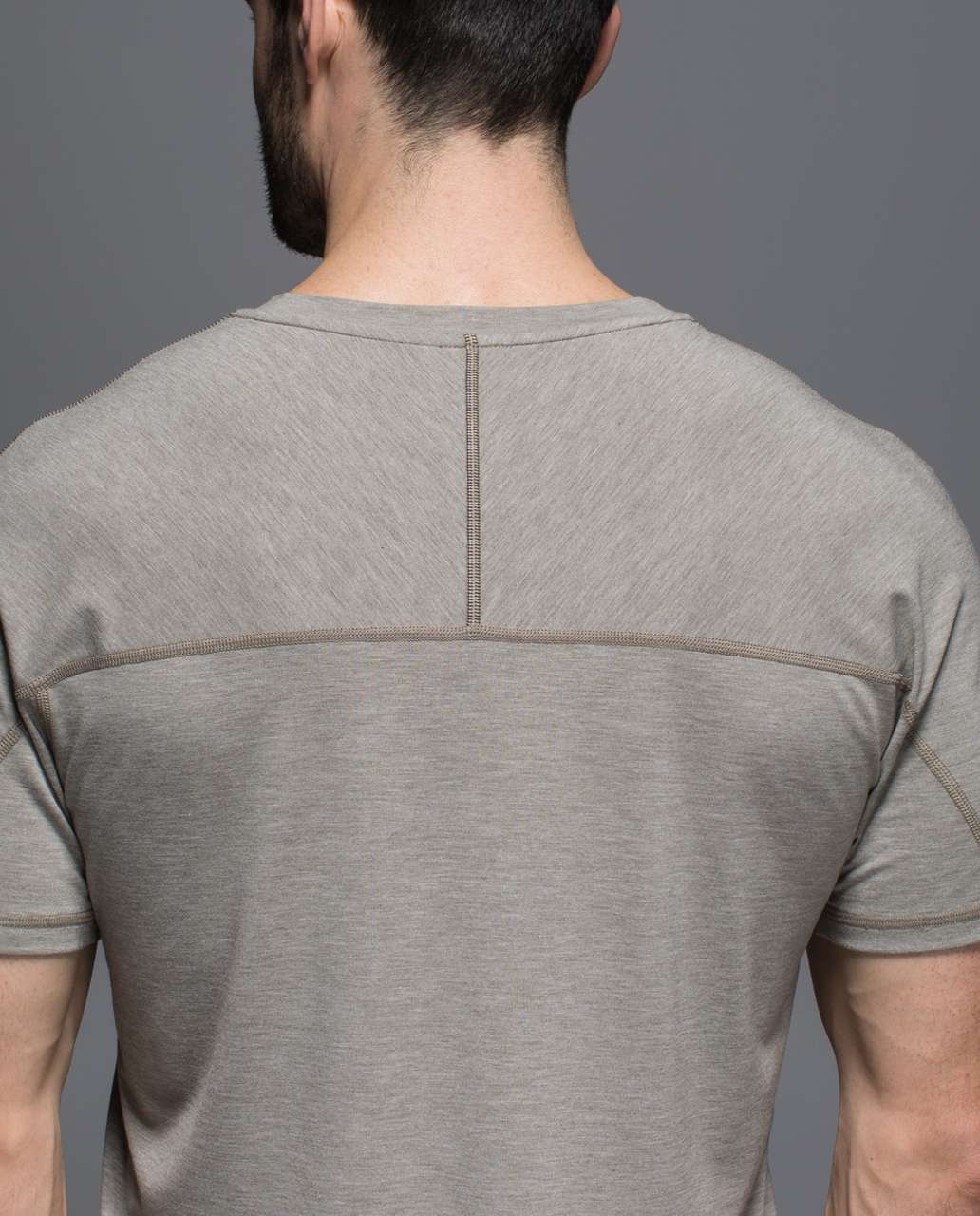 Lululemon Protean Short Sleeve - Heathered Soft Earth