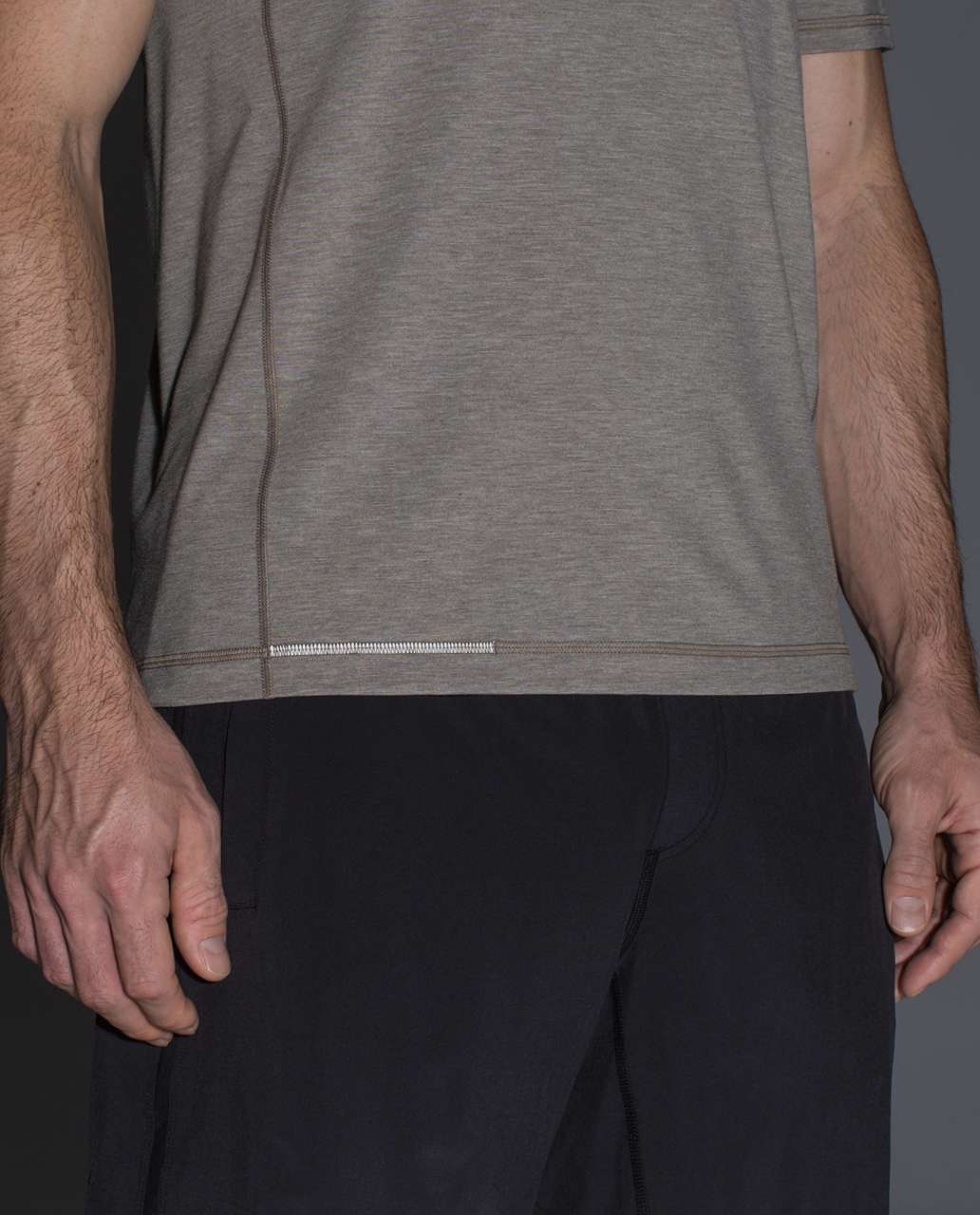 Lululemon Protean Short Sleeve - Heathered Soft Earth