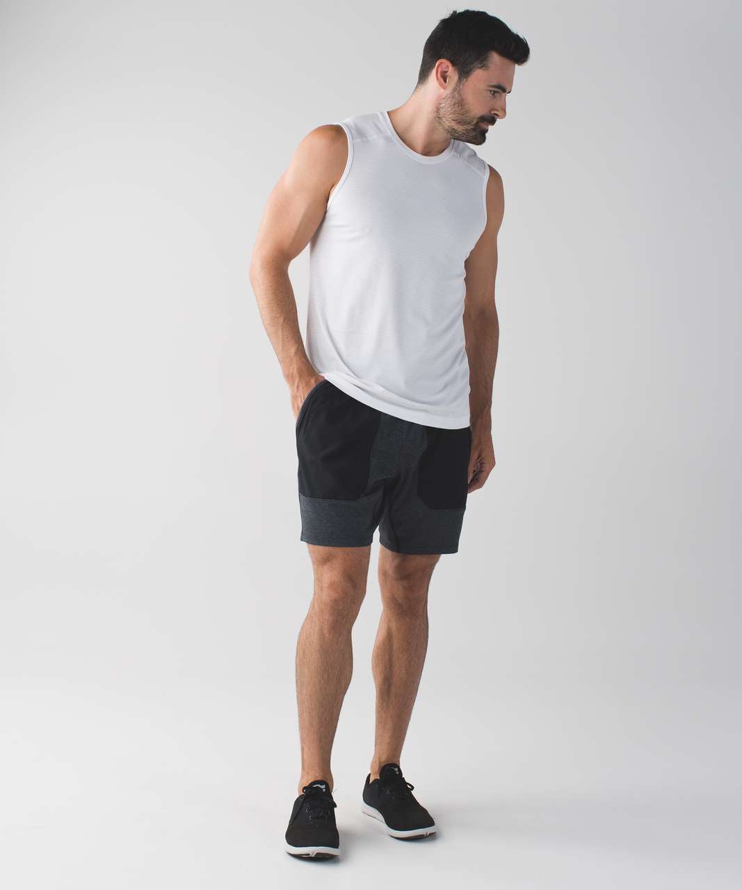 Lululemon Warrior Short - Heathered Black