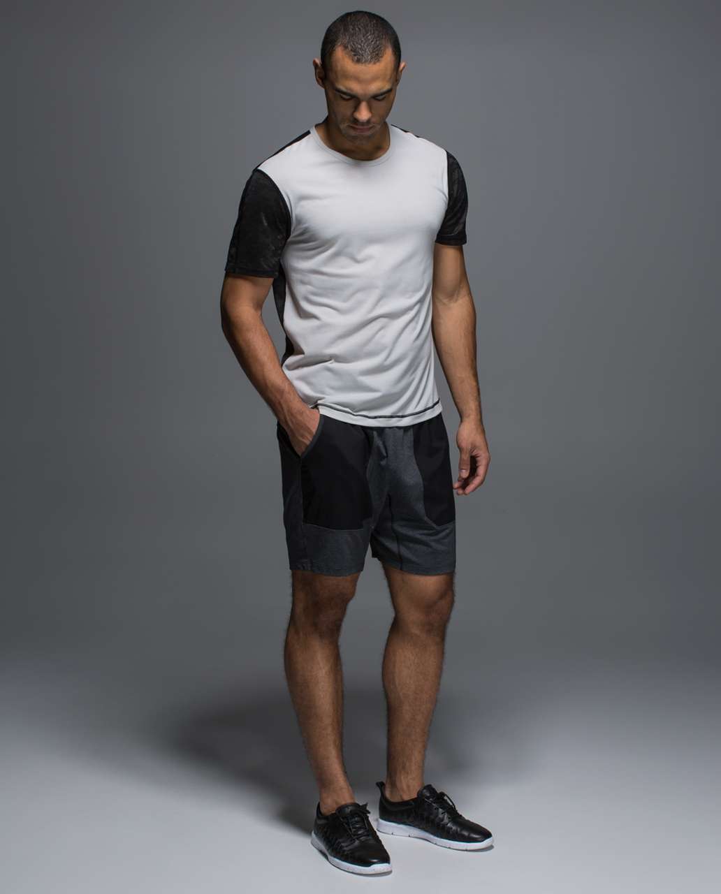 Lululemon Warrior I Short Sleeve - Heathered Silver Spoon