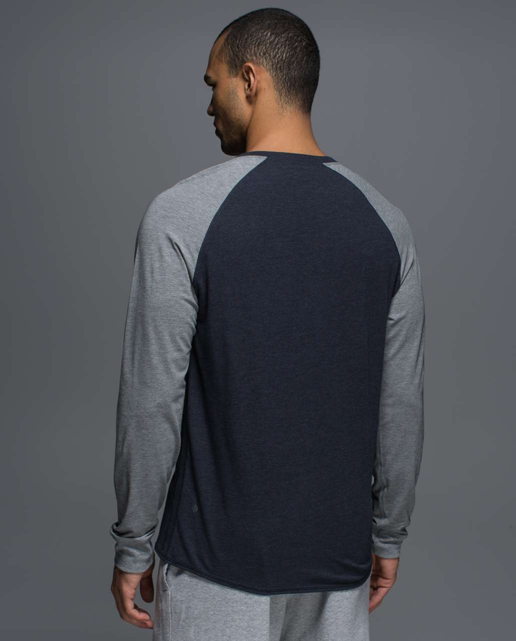 Lululemon Bodhi Long Sleeve - Heathered Inkwell / Heathered Medium Grey