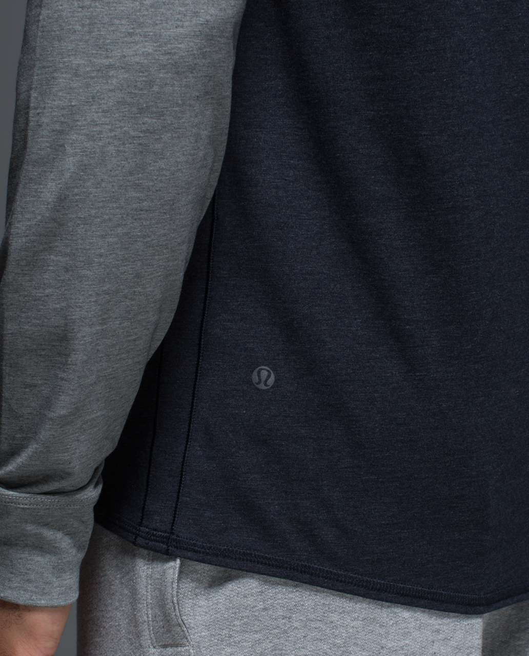 Lululemon Bodhi Long Sleeve - Heathered Inkwell / Heathered Medium Grey