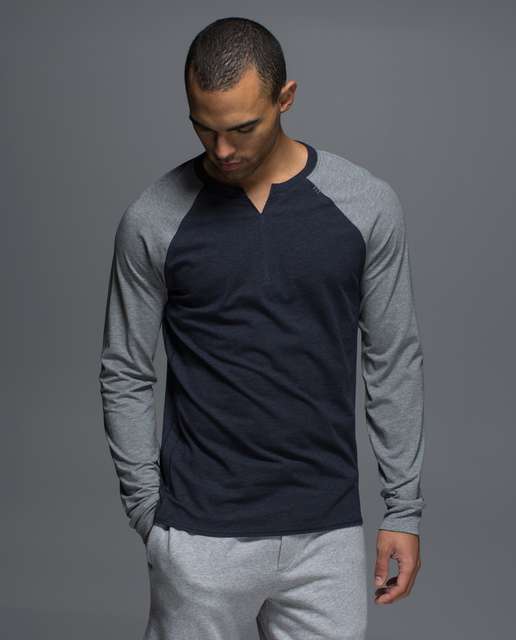 Lululemon Bodhi Long Sleeve - Heathered Black / Black - lulu fanatics