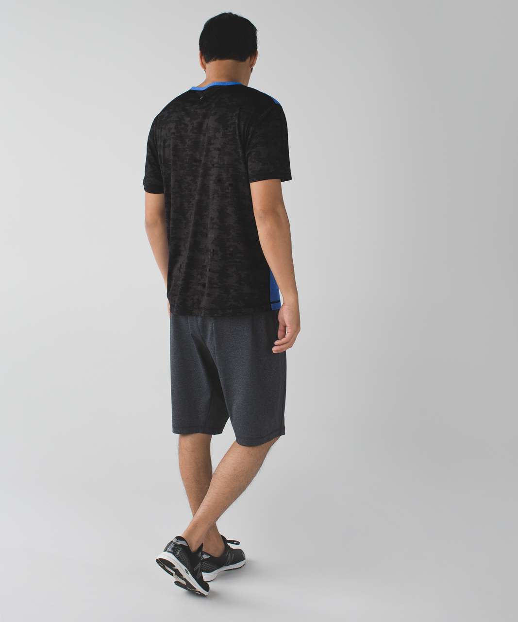 Lululemon Warrior I Short Sleeve - Heathered Harbor Blue