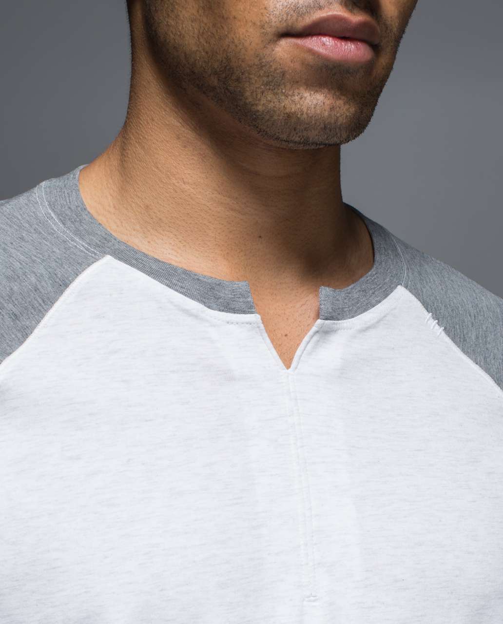 Lululemon Bodhi Long Sleeve - Heathered White / Heathered Medium Grey