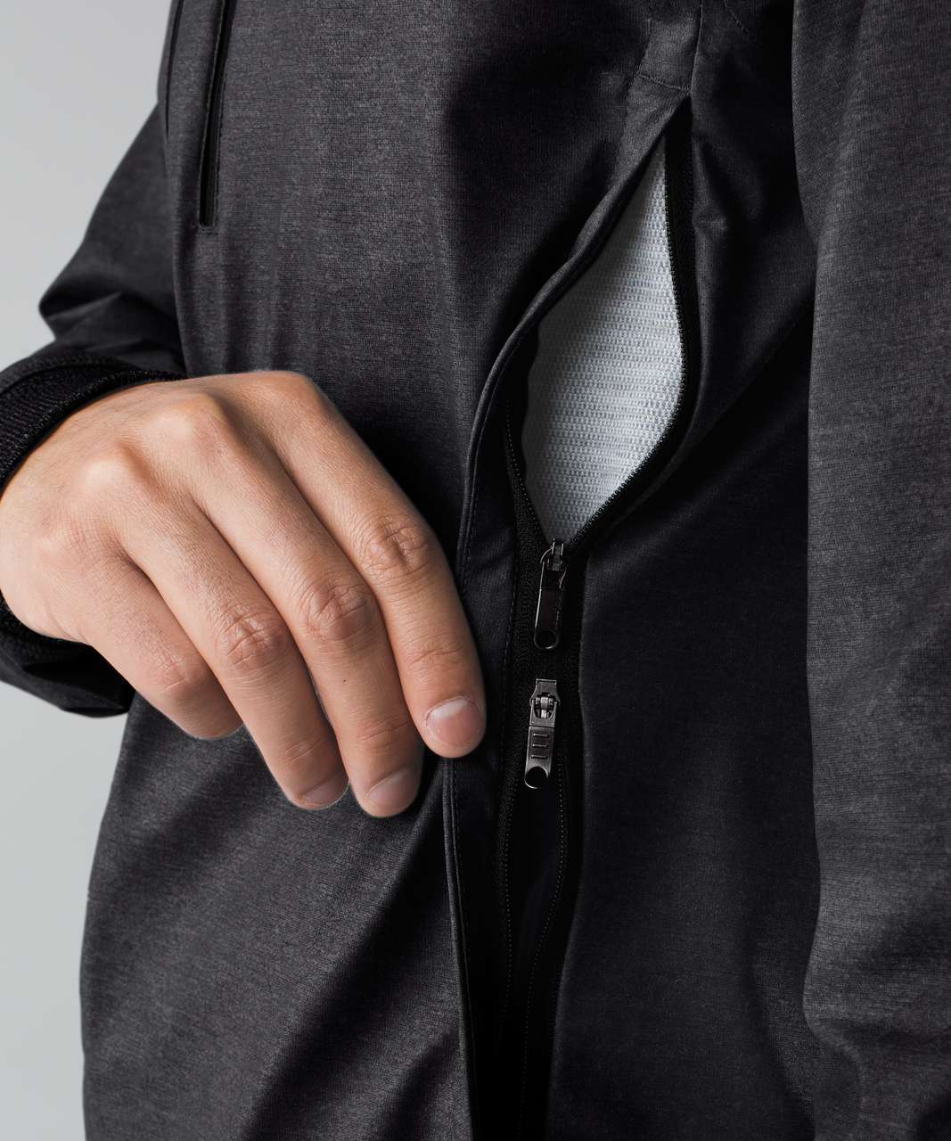 Lululemon Brut Jacket - Heathered Black / Nimbus