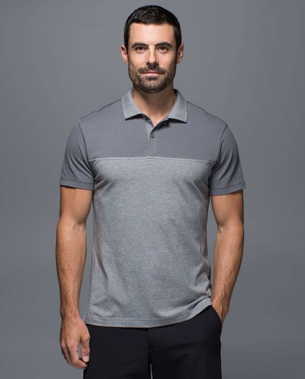 Lululemon Union Polo - Heathered Medium Grey / Slate