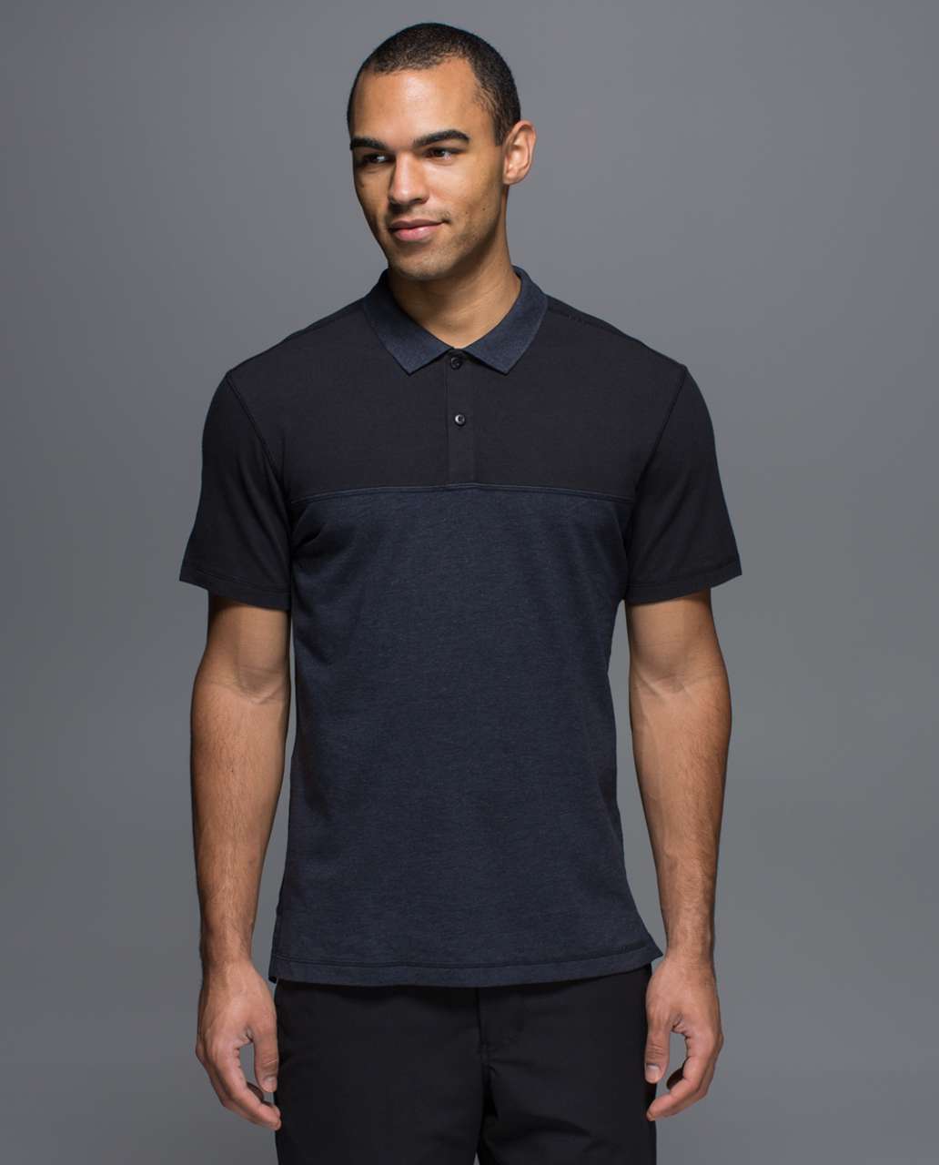 Lululemon Union Polo - Heathered Inkwell / Black