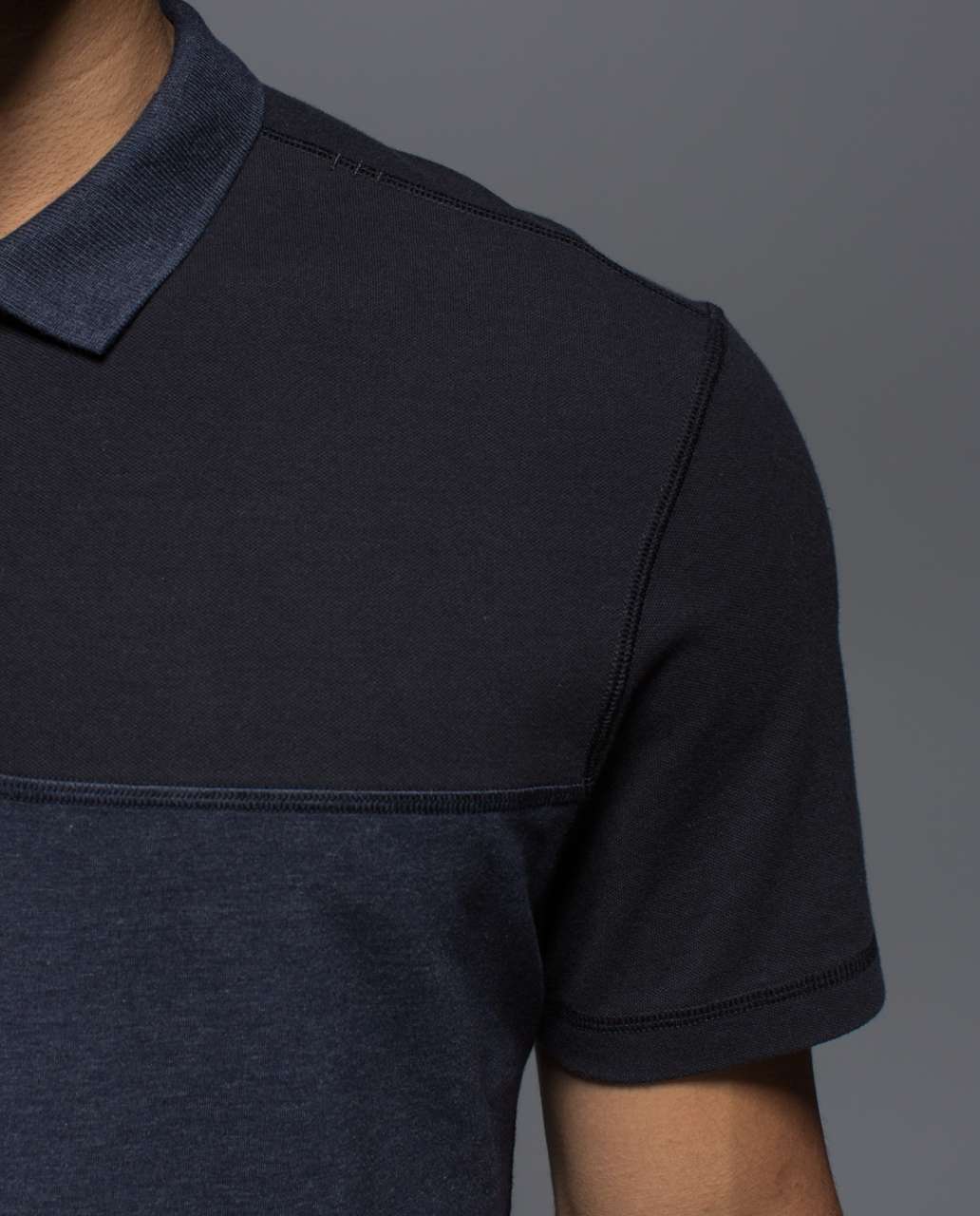 Lululemon Union Polo - Heathered Inkwell / Black