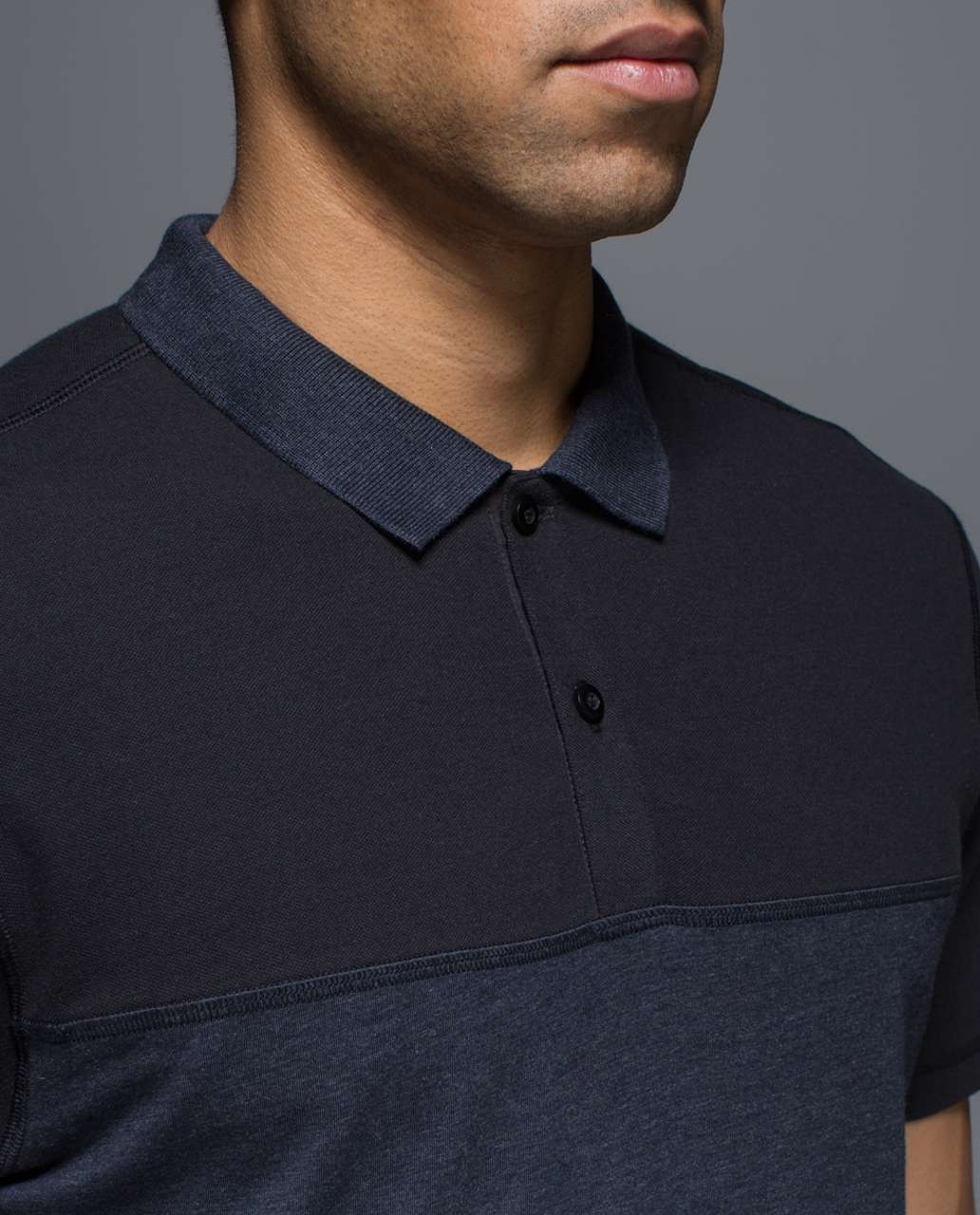 Lululemon Union Polo - Heathered Inkwell / Black