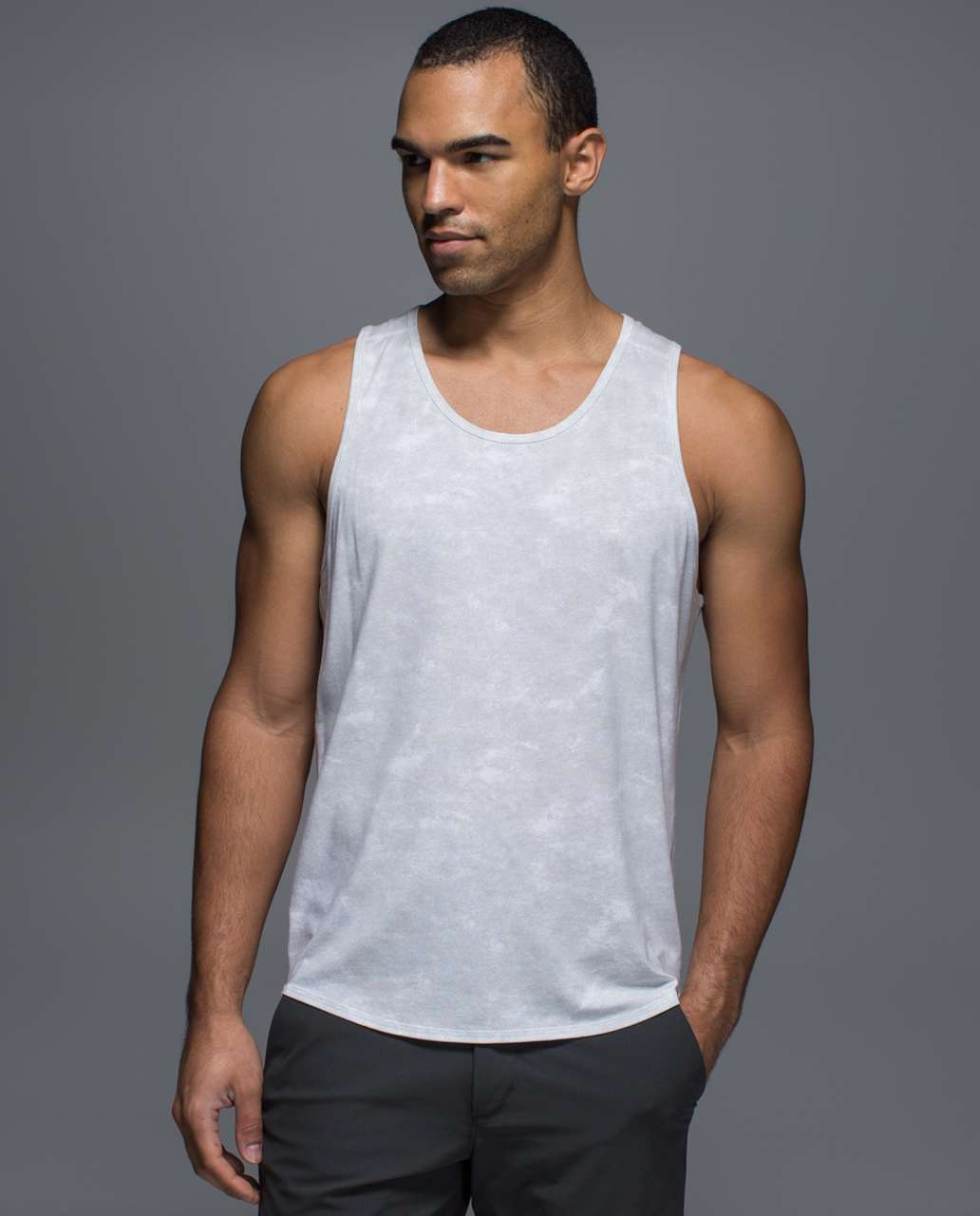 Lululemon Bodhi Tank - Desert Dessert White Silver Spoon