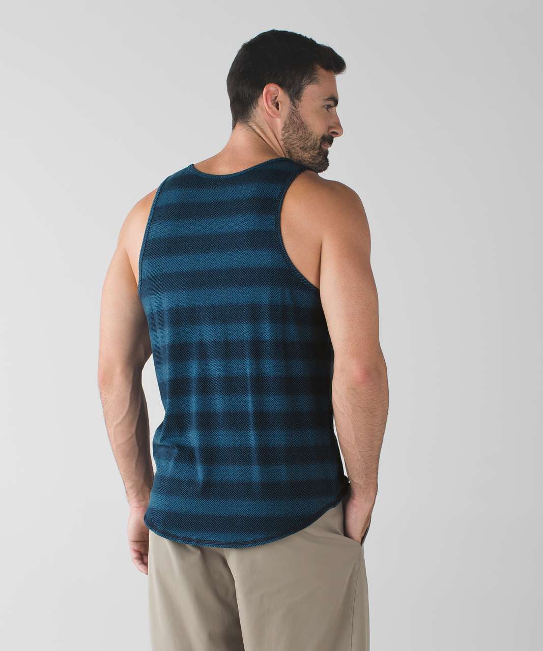 Lululemon Bodhi Tank - Ginza Stripe Hawk Blue Deep Navy