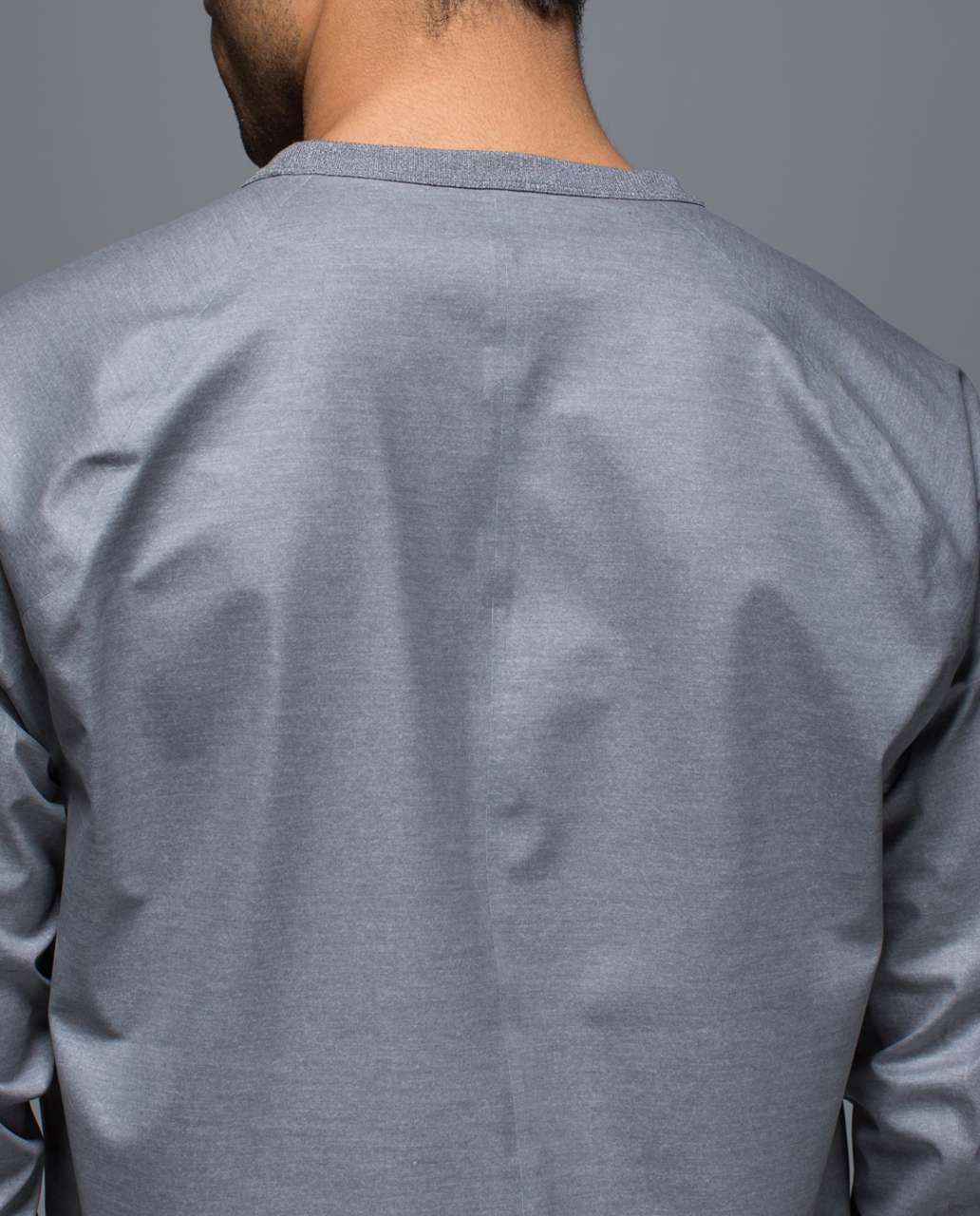 Lululemon Brut Long Sleeve - Heathered Slate / Black