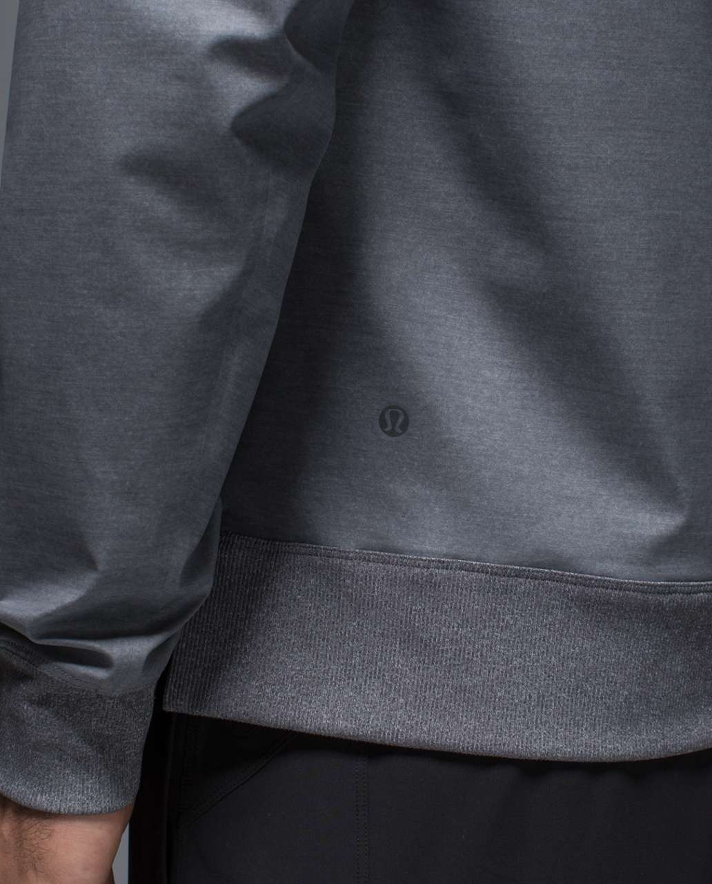 Lululemon Brut Long Sleeve - Heathered Slate / Black