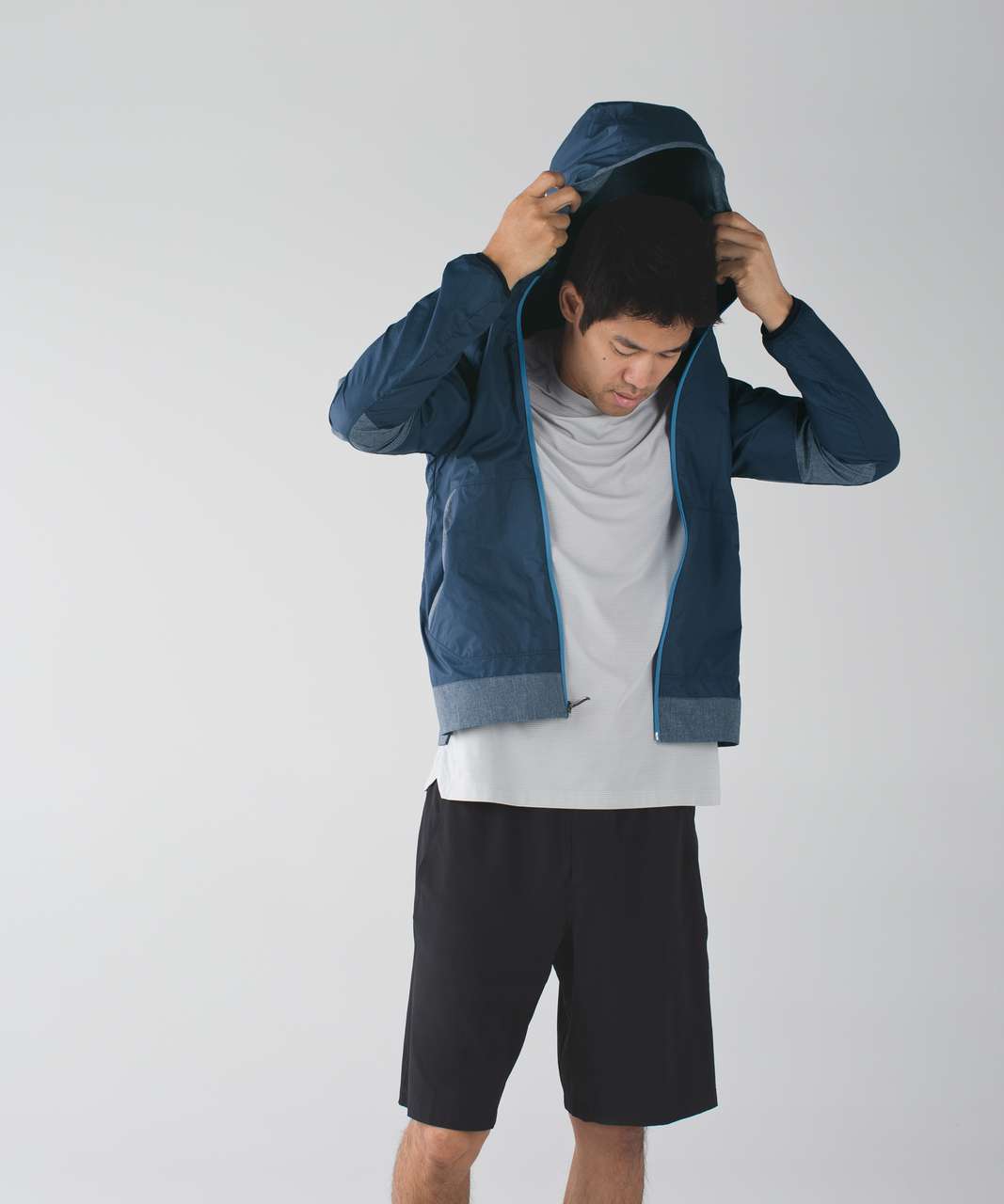 Lululemon Synth Jacket - Hawk Blue / Heathered Hawk Blue