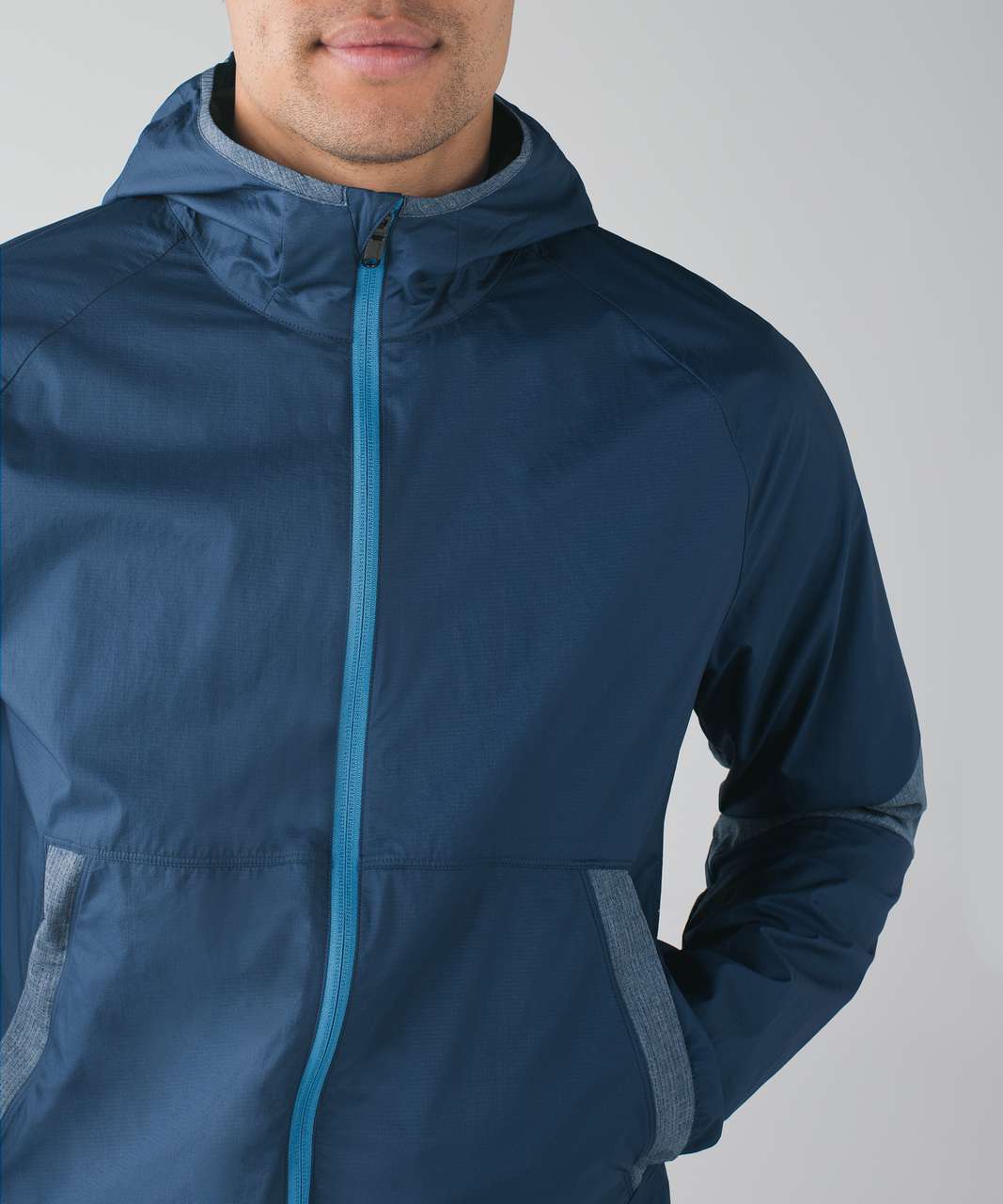 Lululemon Synth Jacket - Hawk Blue / Heathered Hawk Blue