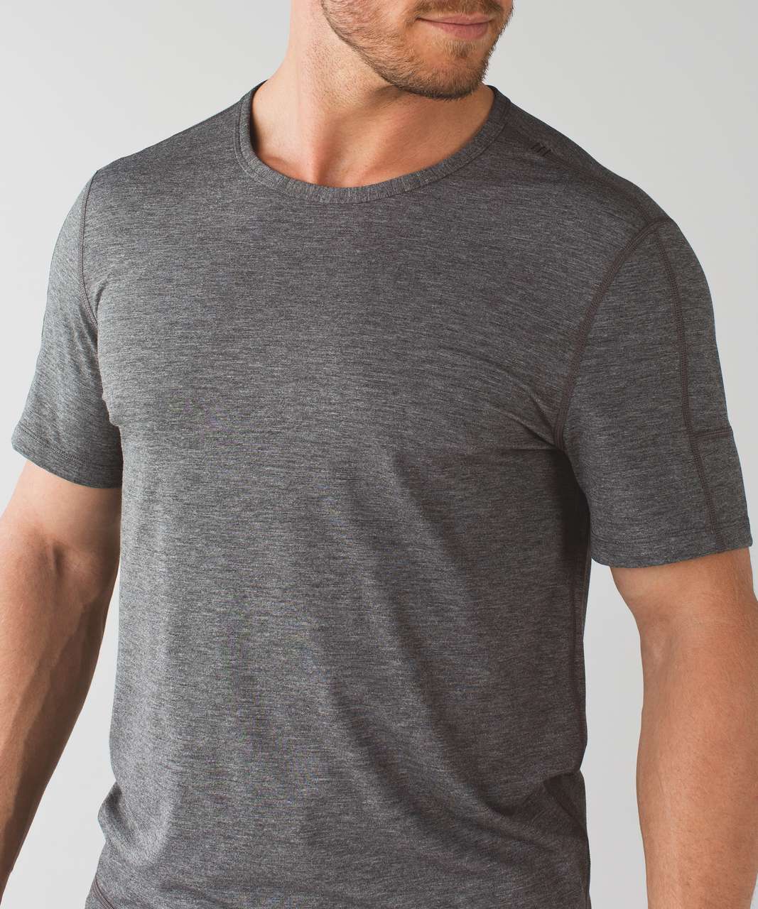 Lululemon Training Short Sleeve - Heathered Black