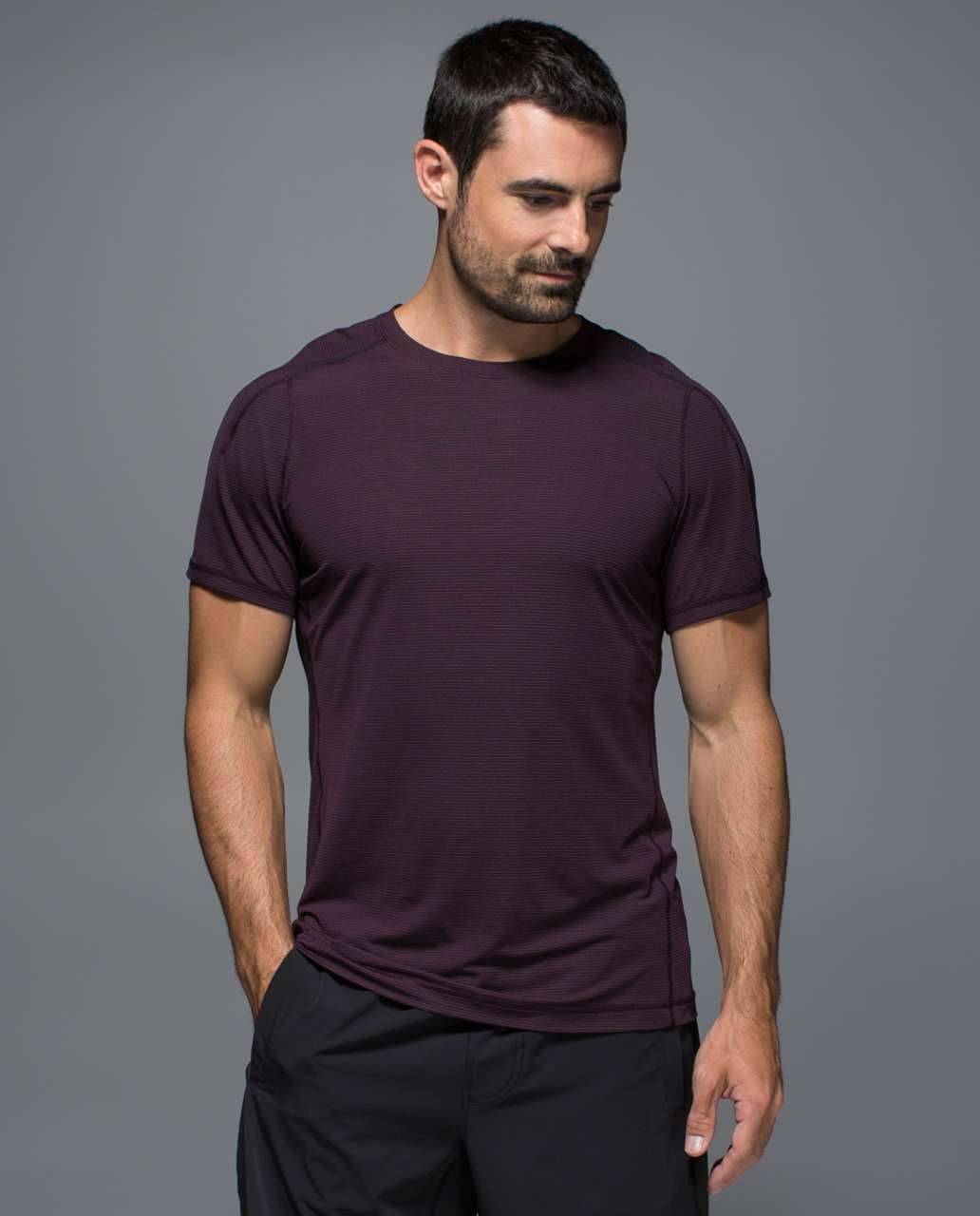 Lululemon Surge Short Sleeve - Black Cherry