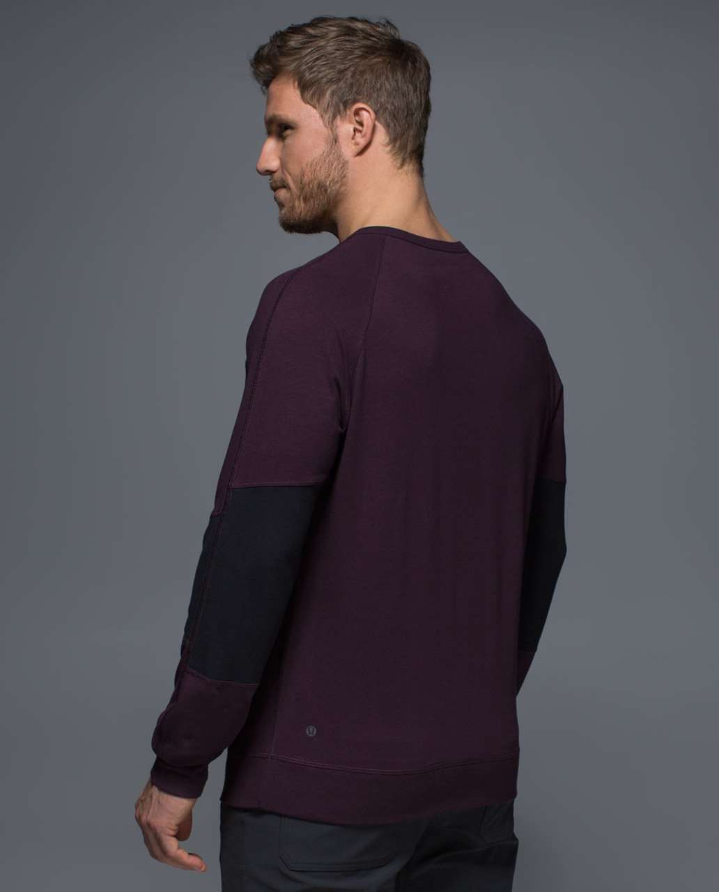 Lululemon Synth Long Sleeve - Black Cherry / Black