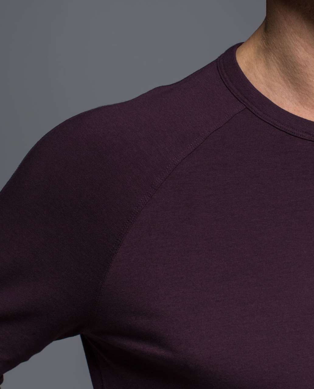 Lululemon Synth Long Sleeve - Black Cherry / Black