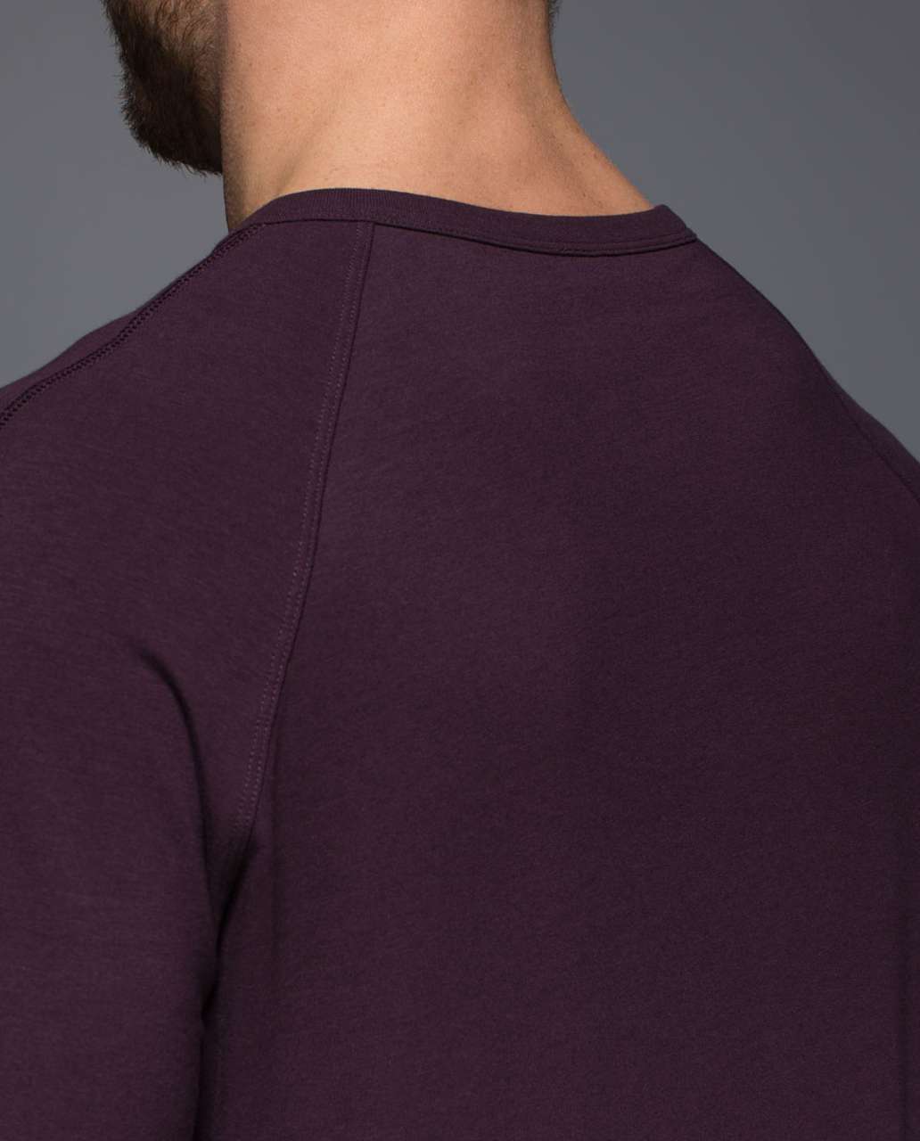 Lululemon Synth Long Sleeve - Black Cherry / Black