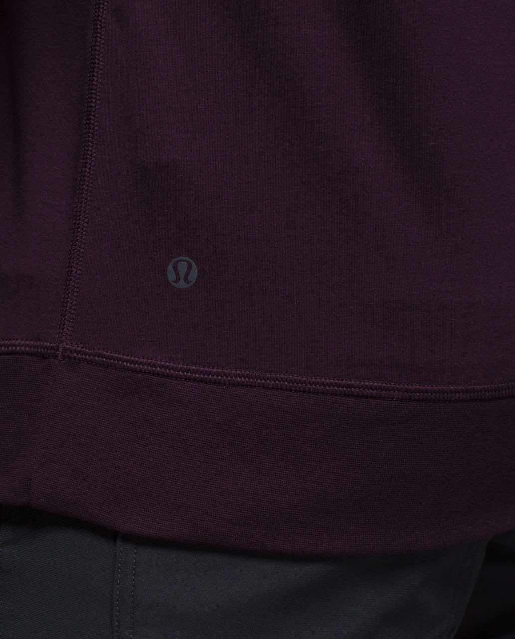 Lululemon Synth Long Sleeve - Black Cherry / Black