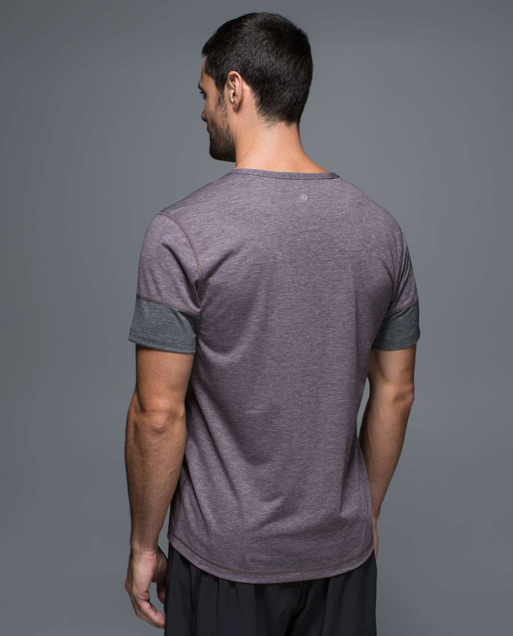 Lululemon Training Short Sleeve - Heathered Black Cherry