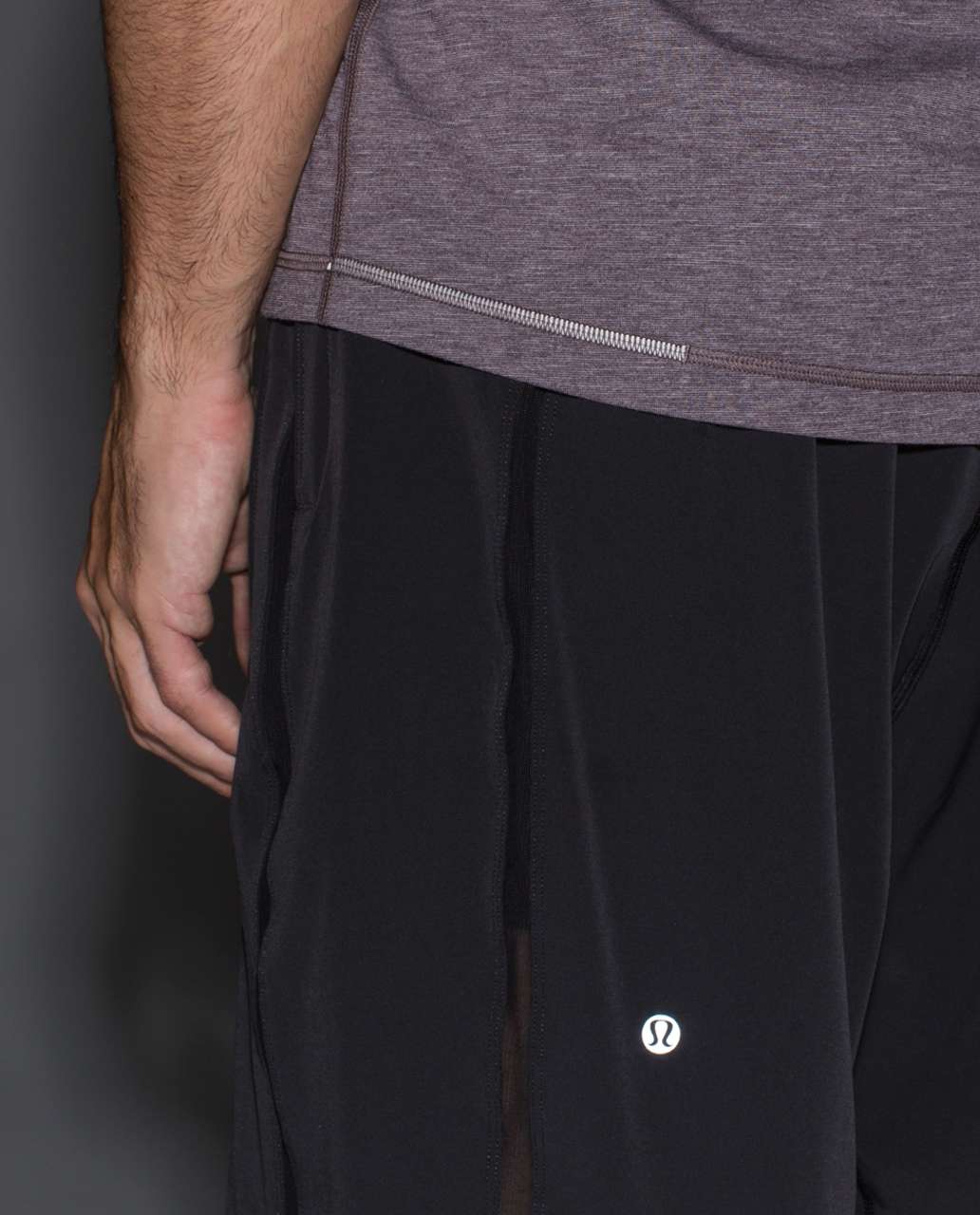 Lululemon Training Short Sleeve - Heathered Black Cherry