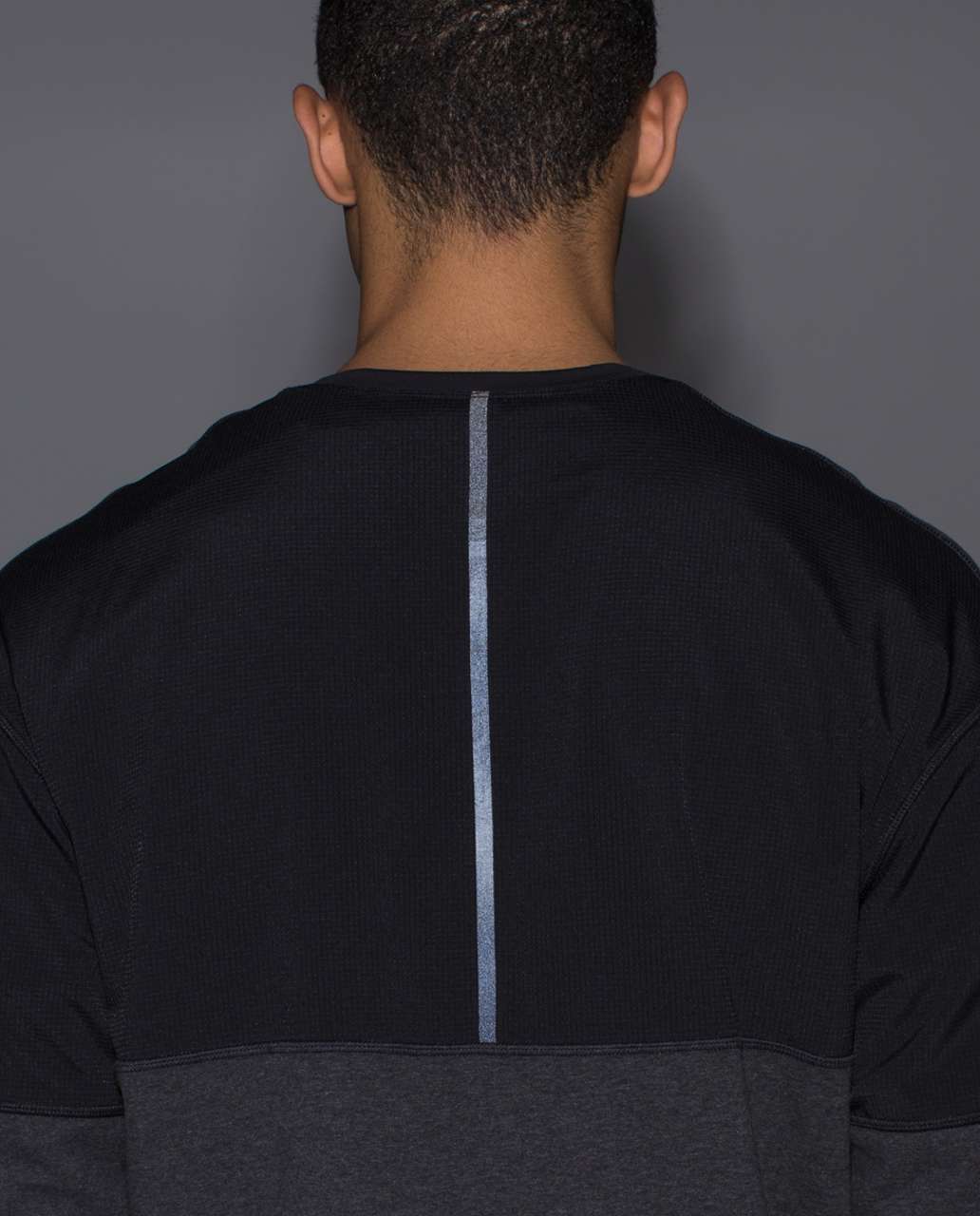 Lululemon Synth Crew - Heathered Black / Black