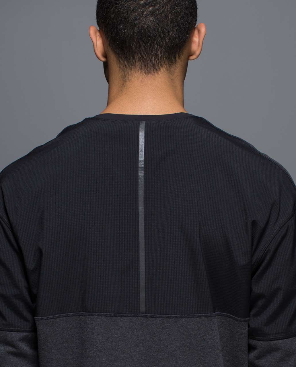 Lululemon Synth Crew - Heathered Black / Black