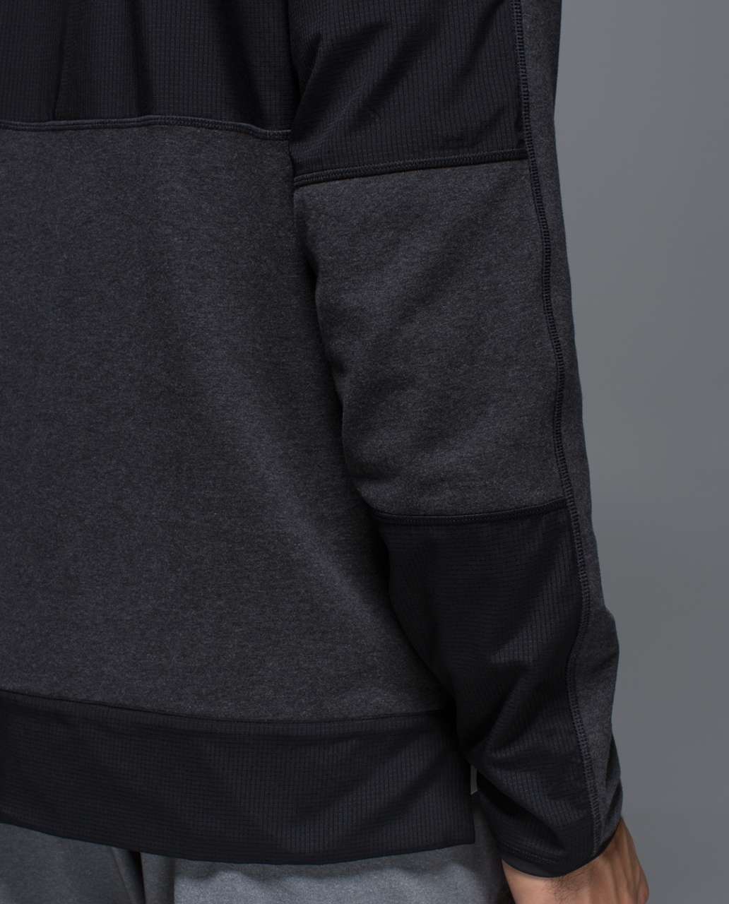 Lululemon Synth Crew - Heathered Black / Black