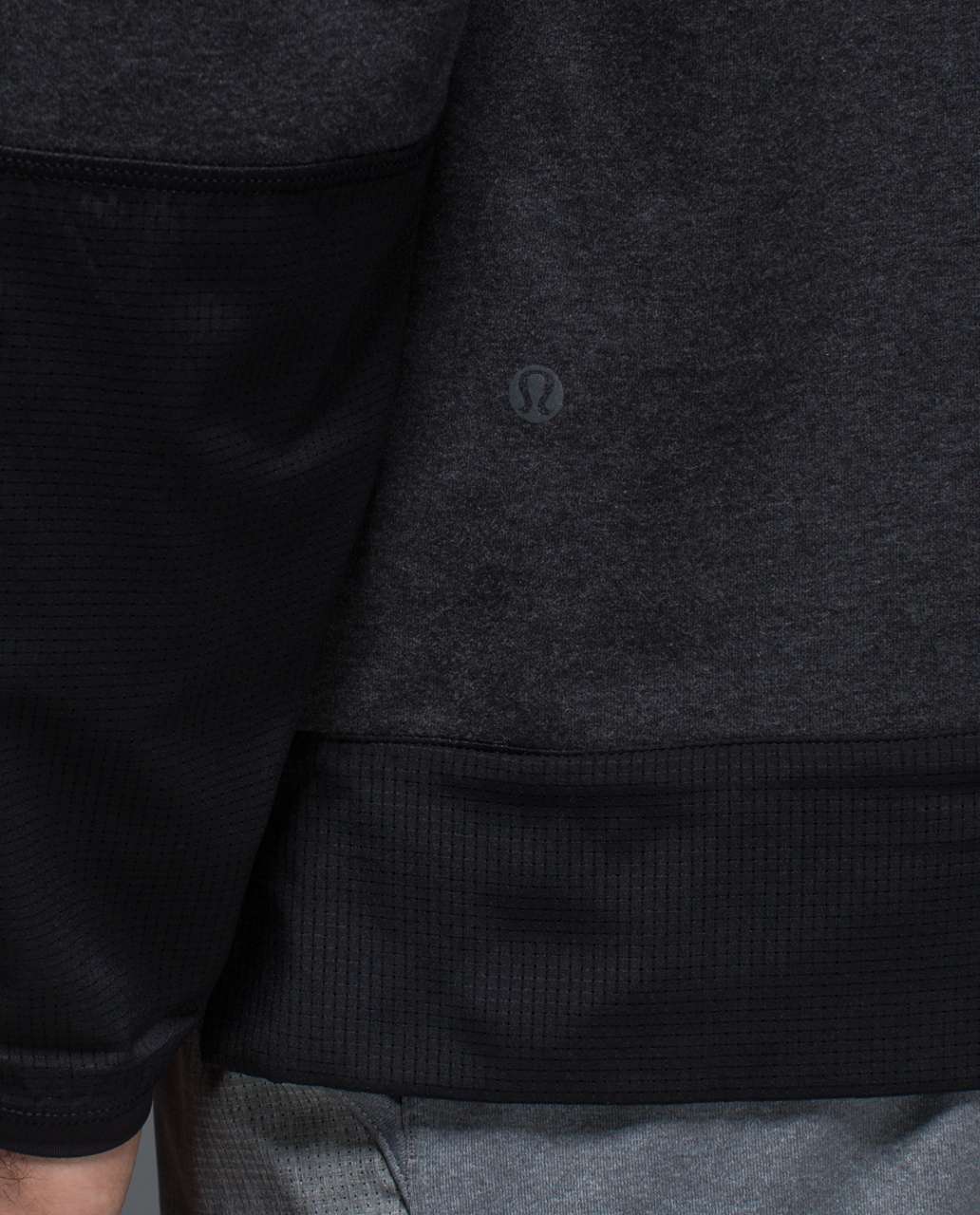 Lululemon Synth Crew - Heathered Black / Black